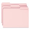 Smead Pressboard Folder, 1/3-Cut Tab, Pink, PK100 12634
